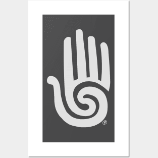 Spiral hand Posters and Art